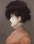 Portrait of Irma Brunner in a Black Hat Edouard Manet